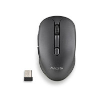 RATON NGS INALAMBRICO ERGONOMICO EVO RUST BLACK RECARGABLE NEGRO USB