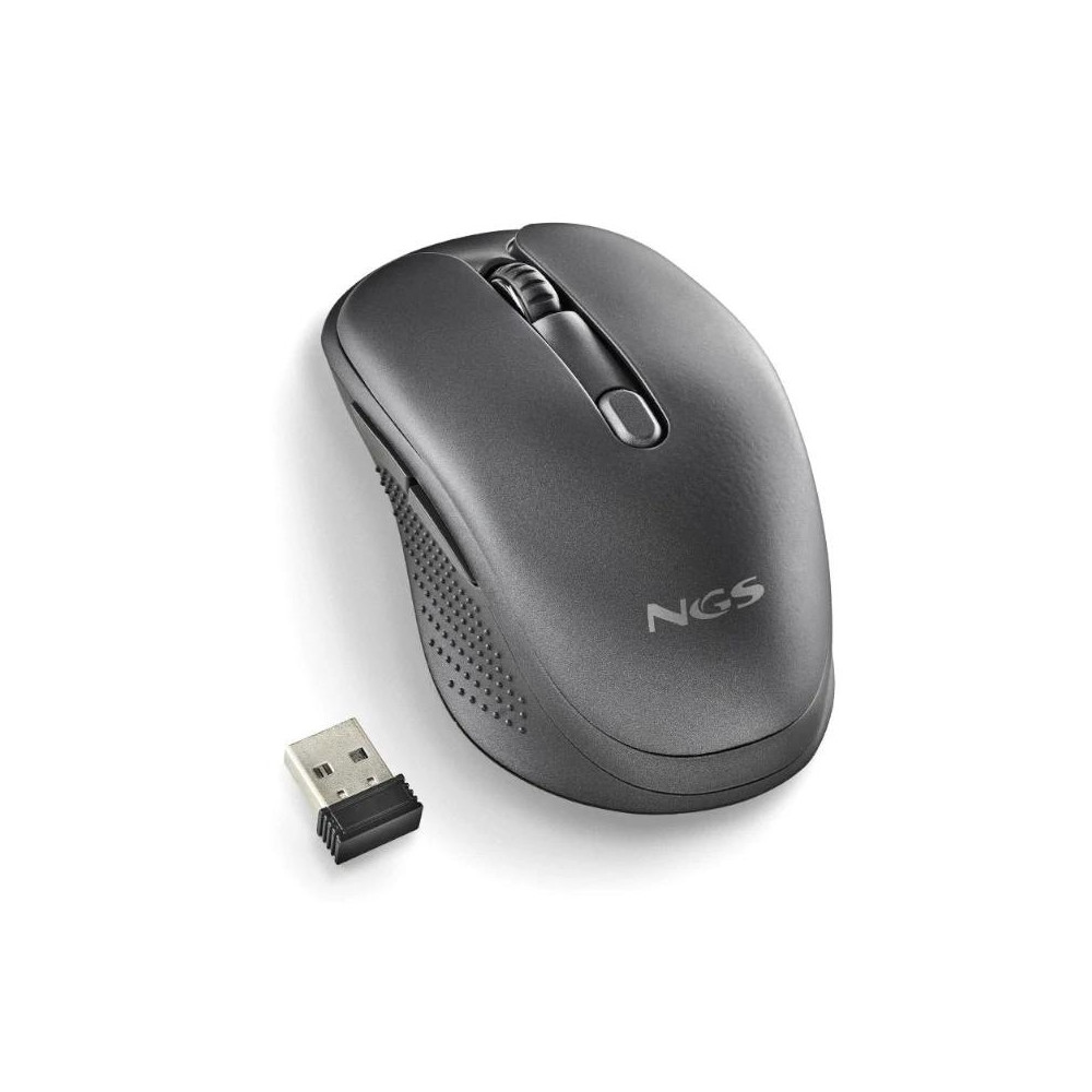 RATON NGS INALAMBRICO EVOSPOOK BLACK RECARGABLE MULTIMODO NEGRO USB-A