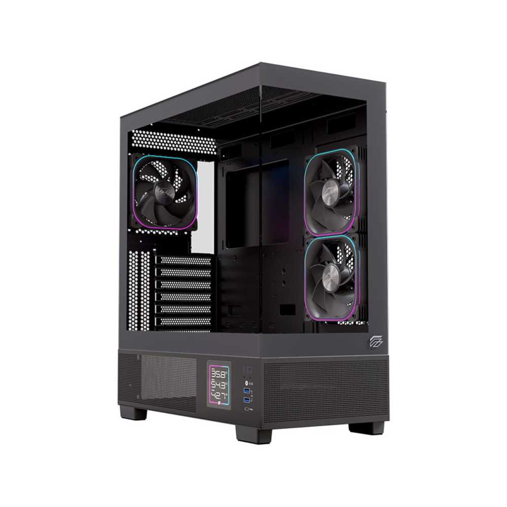 CAJA ATX SEMITORRE EINAREX S501D RGB NEGRA EXCS-PR-51DR-B