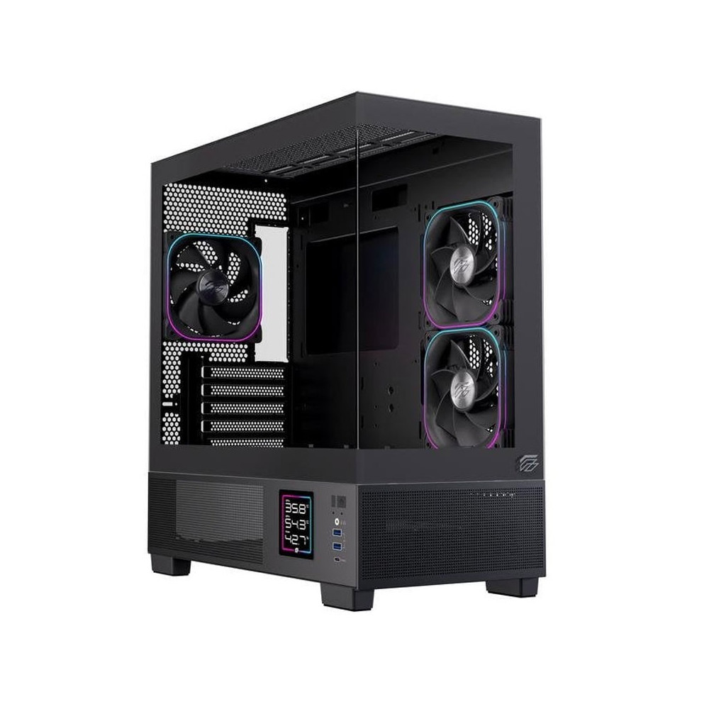 CAJA ATX SEMITORRE EINAREX SM501D RGB NEGRA EXCS-SM-51DR-B