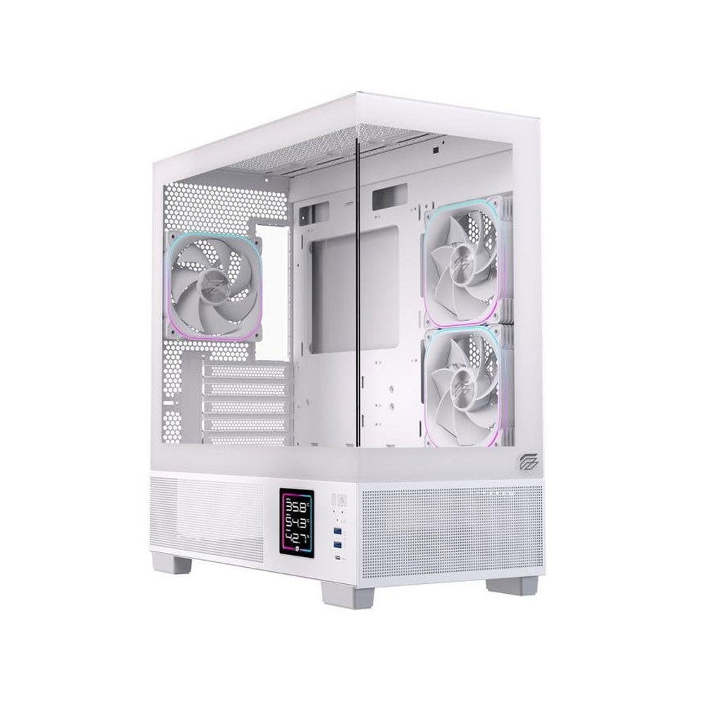 CAJA ATX SEMITORRE EINAREX SM501D RGB BLANCA EXCS-SM-51DR-W