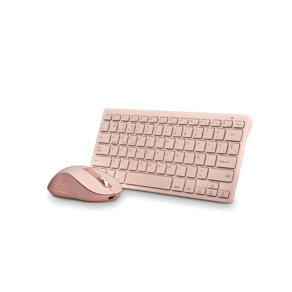 TECLADO NGS RATON FANTASY KIT INALAMBRICO MULTIMODO RECARGABLE USB-C PINK