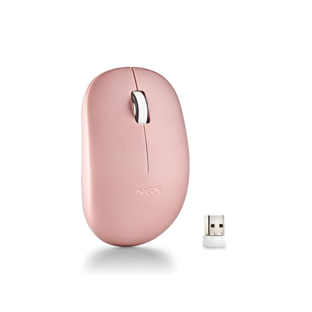 RATON NGS INALAMBRICO FOG PRO PINK USB 1000DPI