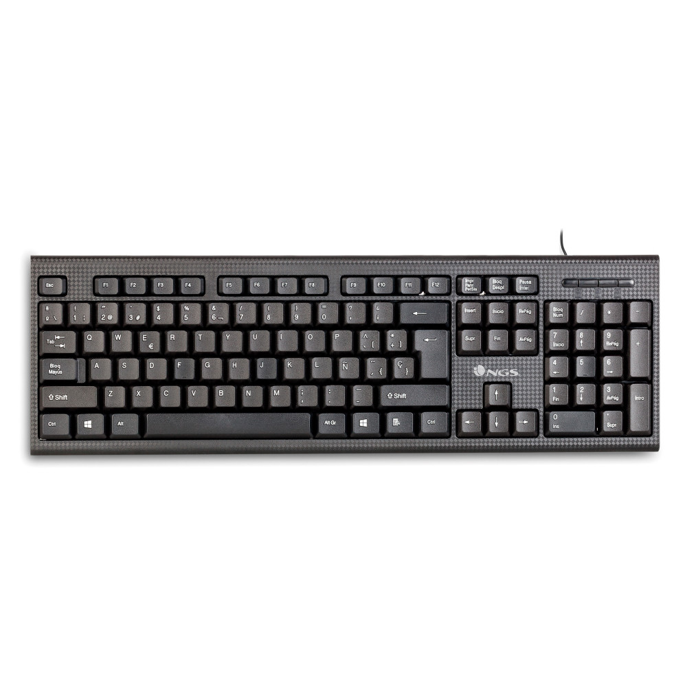 TECLADO NGS FUNKY V3 USB 104 TECLAS NEGRO