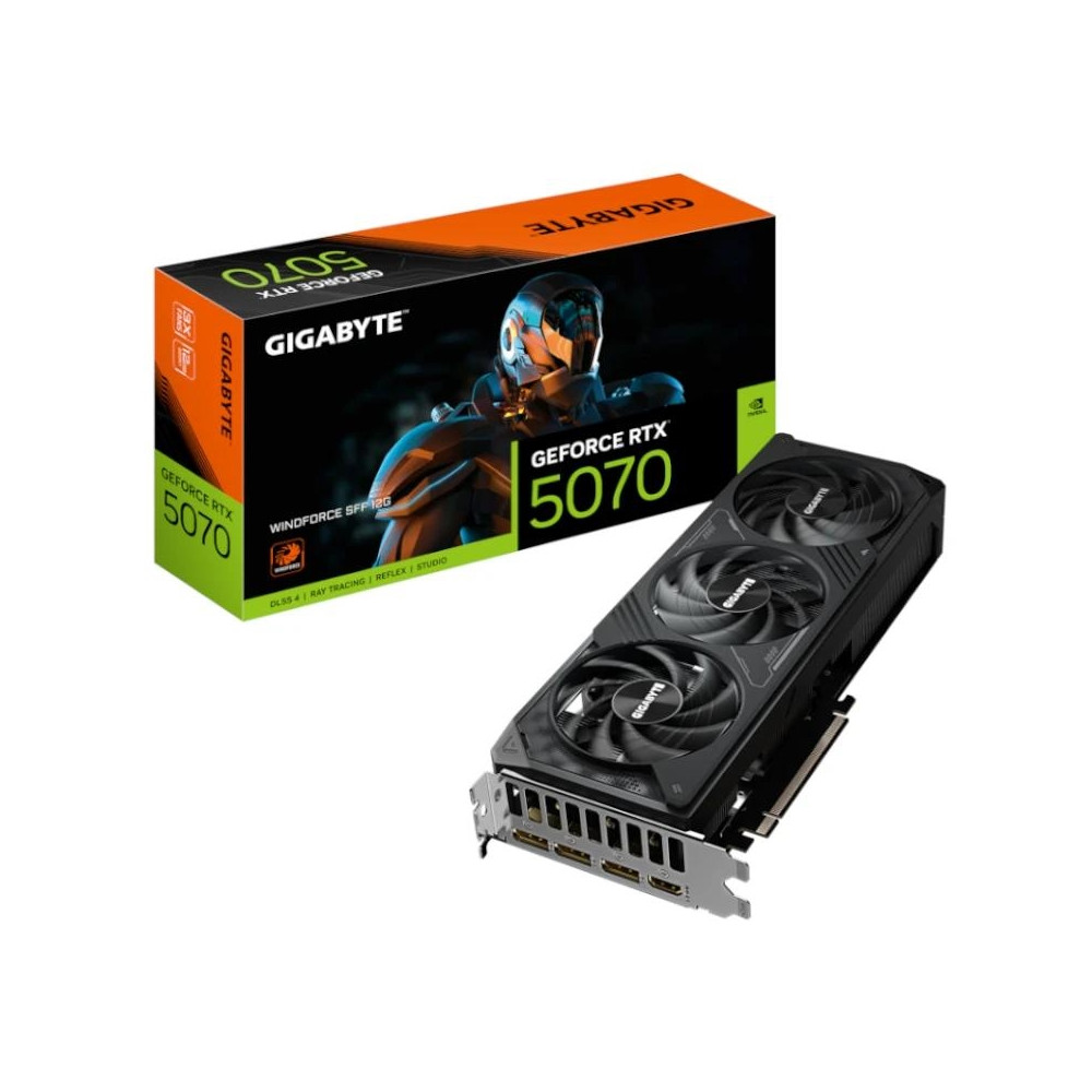 Tarjeta Gráfica Gigabyte GeForce RTX 5070 WindForce SFF 12GB GDDR7 DLSS4