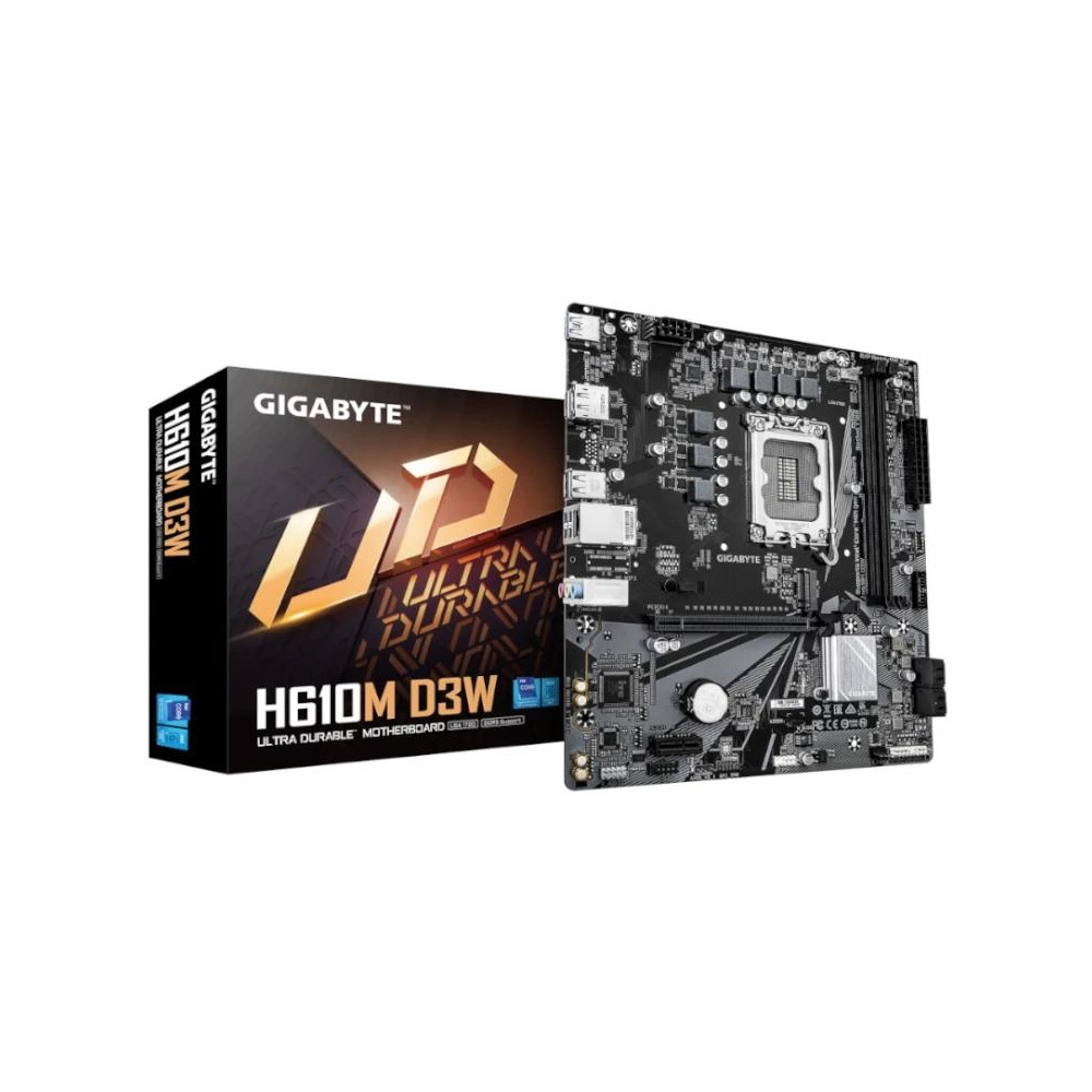 PB S1700 GIGABYTE H610M D3W 2DDR5 PCI4 4SATA3 M2 RJ45 HDMI DP MATX