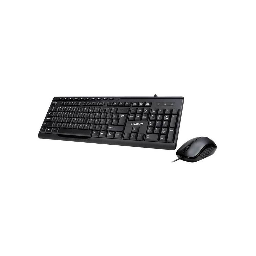 TECLADO GIGABYTE + RATON KM6300 MULTIMEDIA NEGRO USB