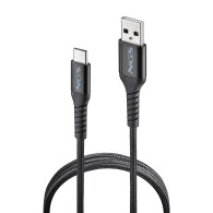 CABLE NGS CARGA RAPIDA DE USB C A USB A DE 1 M DE LONGITUD BLACK