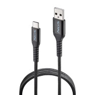 CABLE NGS CARGA RAPIDA DE USB C A USB A DE 1 M DE LONGITUD BLACK