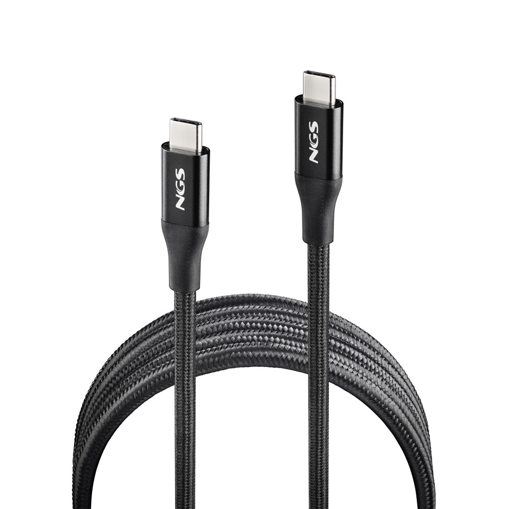 CABLE NGS CARGA RAPIDA DE USB C A USB C DE 2 M DE LONGITUD 240W BLACK
