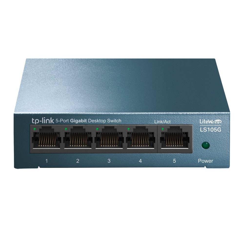 SWITCH TP-LINK 5P 10/100/1000 RJ-45 NO GESTIONADO LS105G