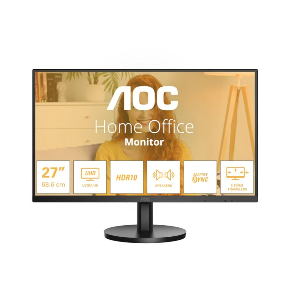 MONITOR 27" AOC U27B3A 4K MULTIMEDIA NEGRO