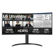 MONITOR CURVO 34" ULTRAPANORAMICO LG 34WR50QK-B WQHD NEGRO