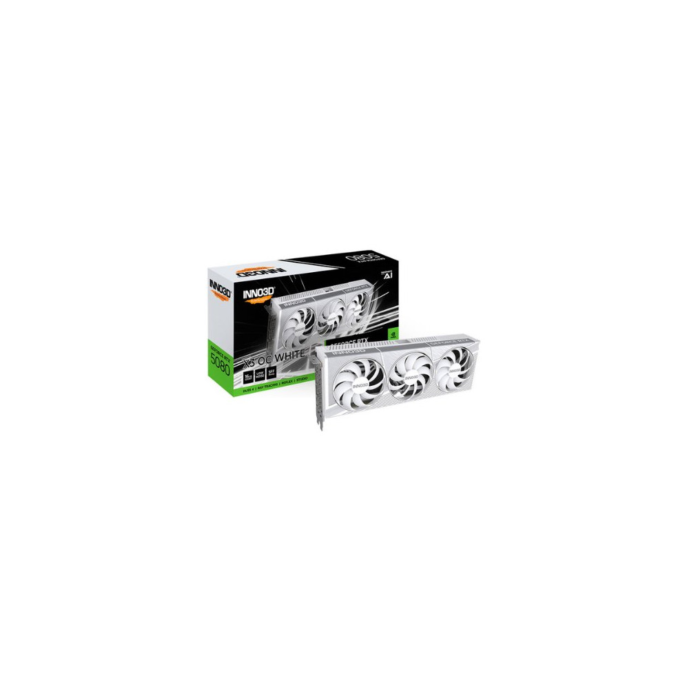 Tarjeta Gráfica INNO3D GeForce RTX 5080 X3 OC White 16GB GDDR7 DLSS4