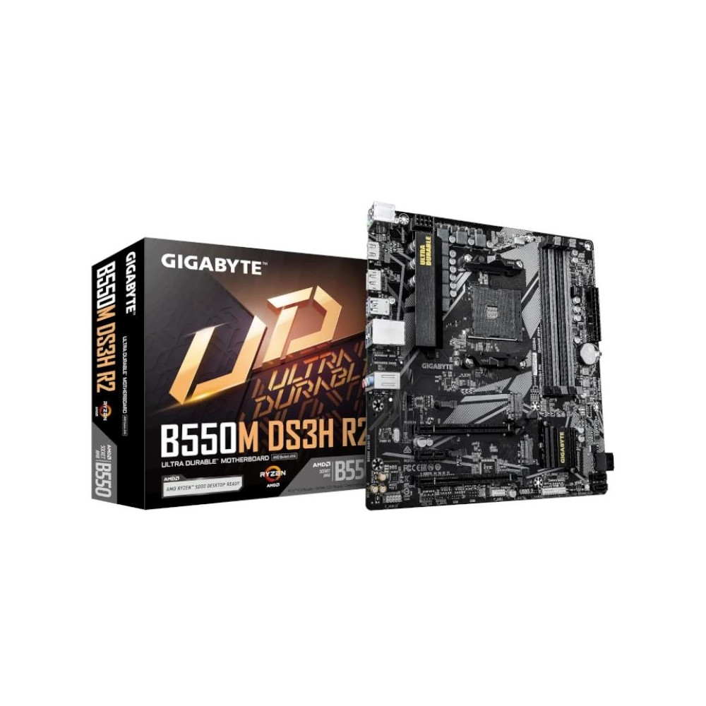 PLACA BASE GIGABYTE B550M DS3H R2 DDR4 MICROATX SOCKET AM4
