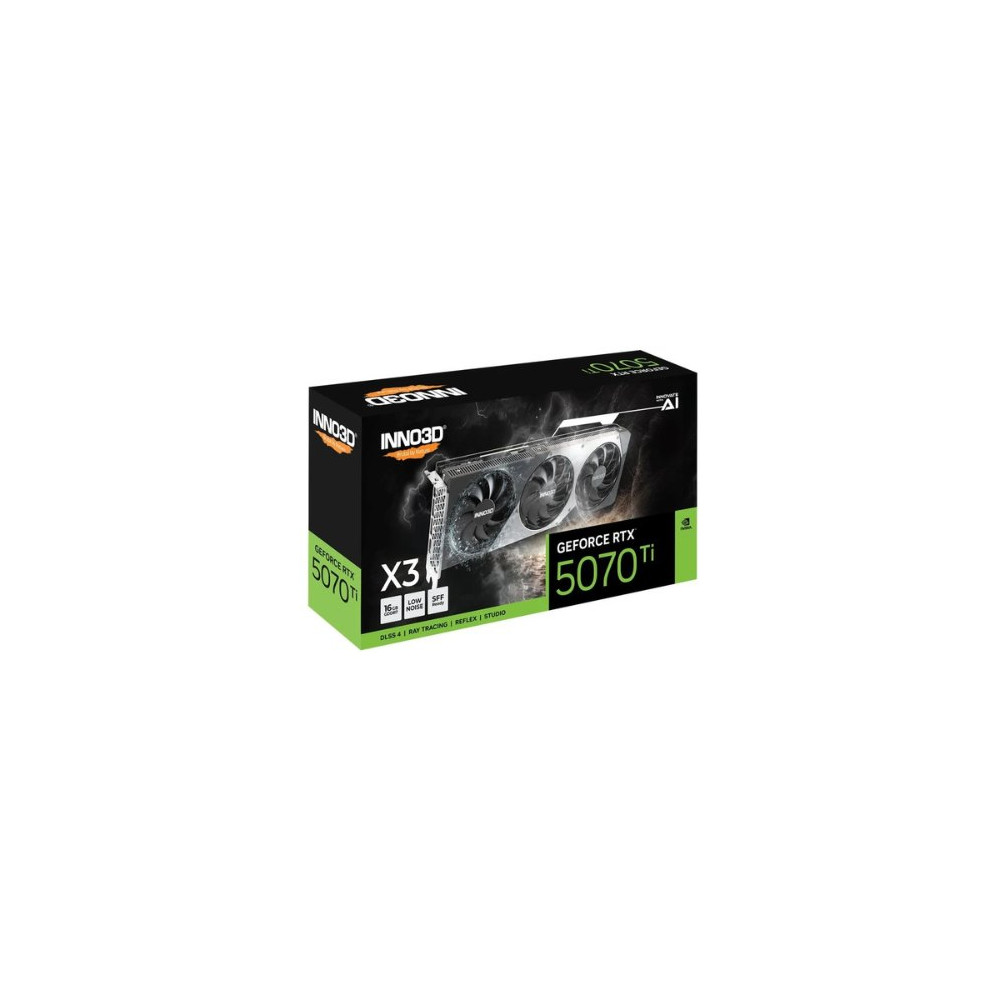 Tarjeta Gráfica INNO3D GeForce RTX 5070 Ti X3 16GB GDDR7 DLSS4