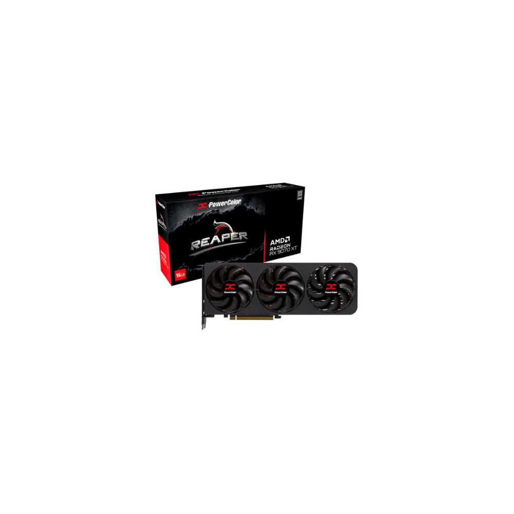 Tarjeta Gráfica PowerColor Reaper AMD Radeon RX 9070 XT 16GB GDDR6