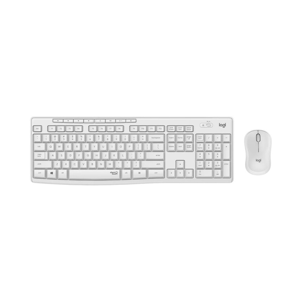 TECLADO+RATON LOGITECH WIRELESS DESKTOP MK295 BLANCO 920-009822