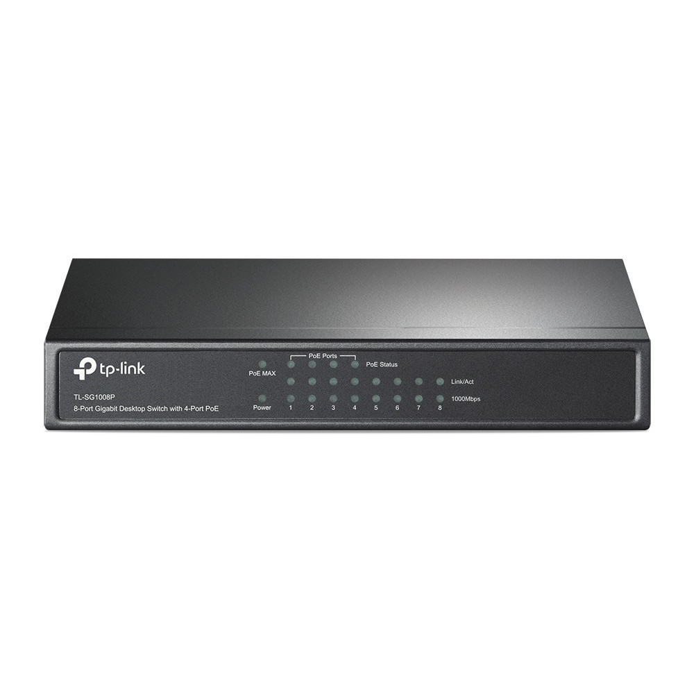 SWITCH TP-LINK 8P 10/100/1000 4PoE TL-SG1008P