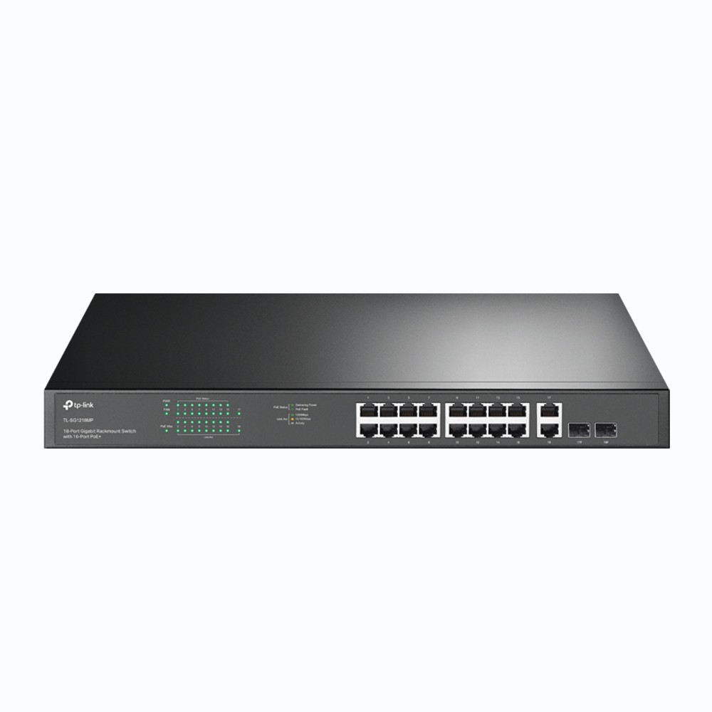 SWITCH TP-LINK 16P TL-SG1218MP POE/POE+ 10/100/1000 RACK