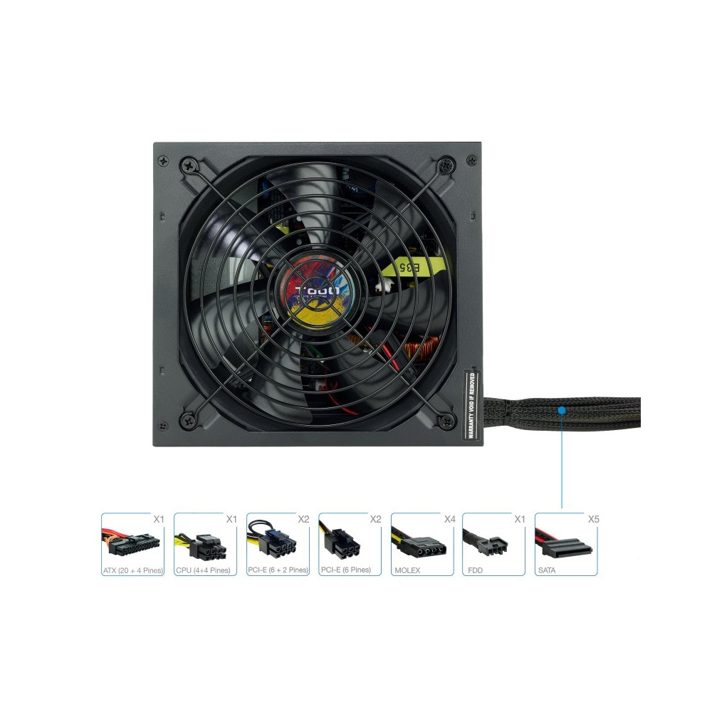 FUENTE ALIMENTACION ATX 750W TOOQ TQAPOLO-750SP