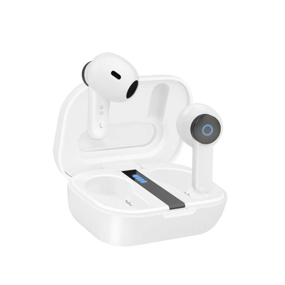 AURICULAR TOOQ BENDER INALAMBRICO + MICROFONO BLANCOS TQBWH-0031W