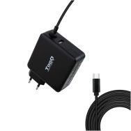 CARGADOR PORTATIL USB-C TOOQ PD3.0 65W NEGRO TQLC-USBC65PD