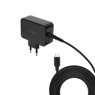 CARGADOR PORTATIL 65W TOOQ GAN USB-C PD NEGRO TQLC-USBCGAN65PD
