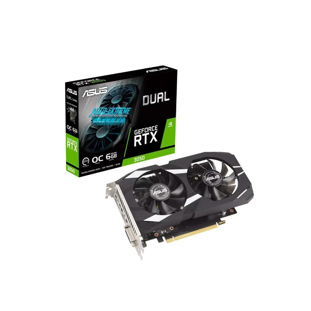 TARJETA GRAFICA ASUS GEFORCE RTX3050 DUAL OC 6GB GDDR6