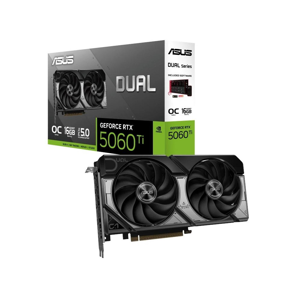 TARJETA GRAFICA ASUS DUAL GEFORCE RTX5060TI OC 16GB GDDR7