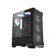 TORRE ATX XYZ AIRONE 300 X MESH BLACK 6XVENT 120-140MM ARGB/FRONT GLASS X-CS-AIRONE3XM-B