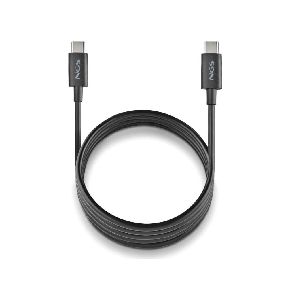 CABLE NGS CARGA RAPIDA DE USB C A USB C DE 1 M DE LONGITUD 60W BLACK