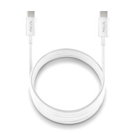 CABLE NGS CARGA RAPIDA DE USB C A USB C DE 1 M DE LONGITUD 60W WHITE