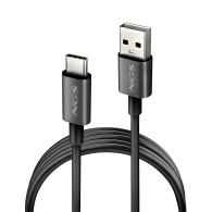 CABLE NGS CARGA RAPIDA DE USB A A USB C DE 1 M DE LONGITUD 15W BLACK