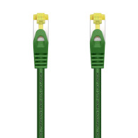CABLE RED LATIGUILLO RJ45 LSZH CAT.7 SFTP AWG26 VERDE 0.25M AISENS A146-0480