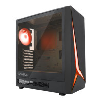 CAJA ATX COOLBOX GAMING GA450B STARTLIGHT BLACK SIN FUENTE CRISTAL TEMPLADO ARGB