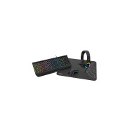 TECLADO RGB USB + RATON RGB USB + ALFOMBRILLA + AURICULARES KROM KENYA
