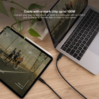 CABLE USB 2.0 3A TIPO USB-C/M-A/M NEGRO 3.0 M NANOCABLE 10.01.2103