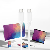 CABLE USB-C 2.0 3A USB-CM-USB-CM 1M NANOCABLE BLANCO 10.01.2301-W