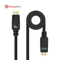 CABLE DISPLAYPORT V1.4 CERTIFICADO VESA DPM-DPM NEGRO 3.0M NANOCABLE 10.15.2503