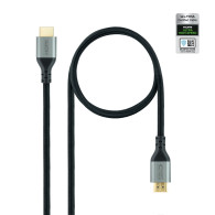 CABLE HDMI 2.1 CERTIFICADO ULTRA HS M-M NEGRO 2M NANOCABLE 10.15.8102