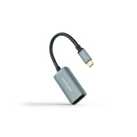 CONVERSOR USB-C A DP 8K ALUMINIO GRIS 15 CM NANOCABLE 10.16.4104-G