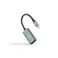 CONVERSOR USB-C A DP 8K ALUMINIO GRIS 15 CM NANOCABLE 10.16.4104-G
