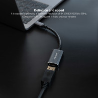 CONVERSOR USB-C A DP 8K ALUMINIO GRIS 15 CM NANOCABLE 10.16.4104-G