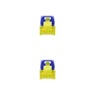 CABLE RED LATIGUILLO RJ45 LSZH CAT.6A SFTP AWG26 AZUL 25CM 10.20.1900-L25-BL