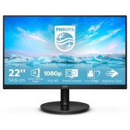 MONITOR 21.5 PHILIPS 221V8A FHD MM HDMI VGA NEGRO