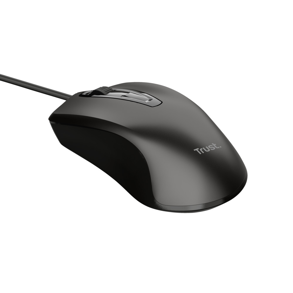 RATON TRUST USB OPTICAL BASIC MOUSE BLACK 24657