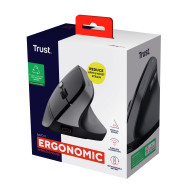 RATON TRUST VERTICAL BAYO II INALAMBRICO ERGONOMICO USB NEGRO 25145