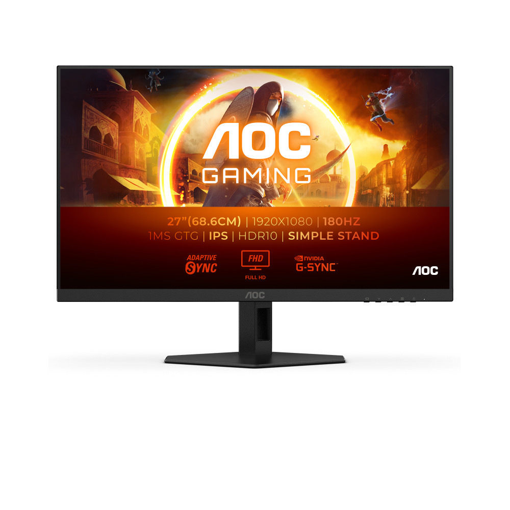 MONITOR 27 AOC GAMING 27G4XE FHD 180HZ 2HDMI 1DP MM NEGRO