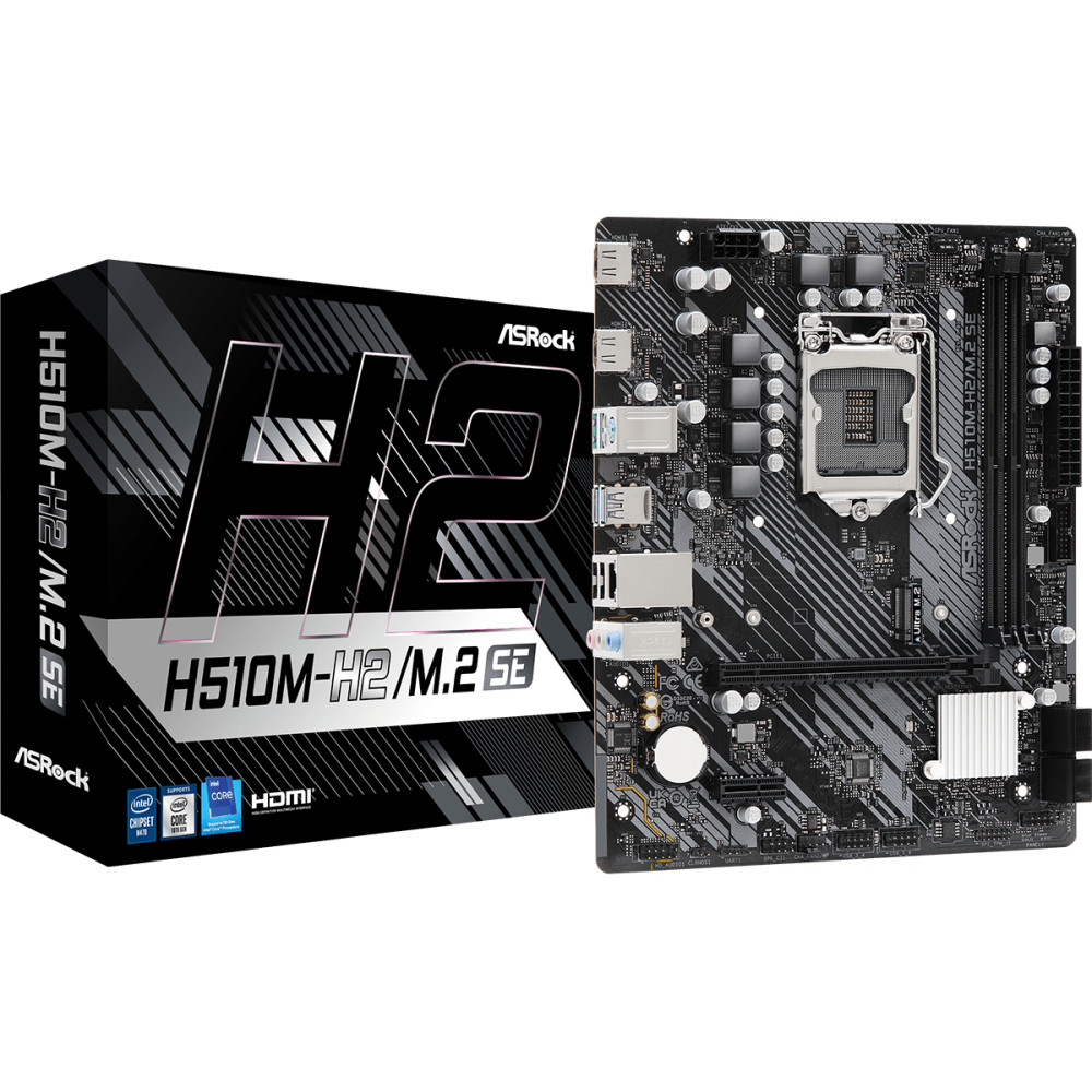 PB S1200 ASROCK H510M-H2/M.2 SE 2DDR4 4SATA3 M2 PCIE HDMI USB3.2 MATX